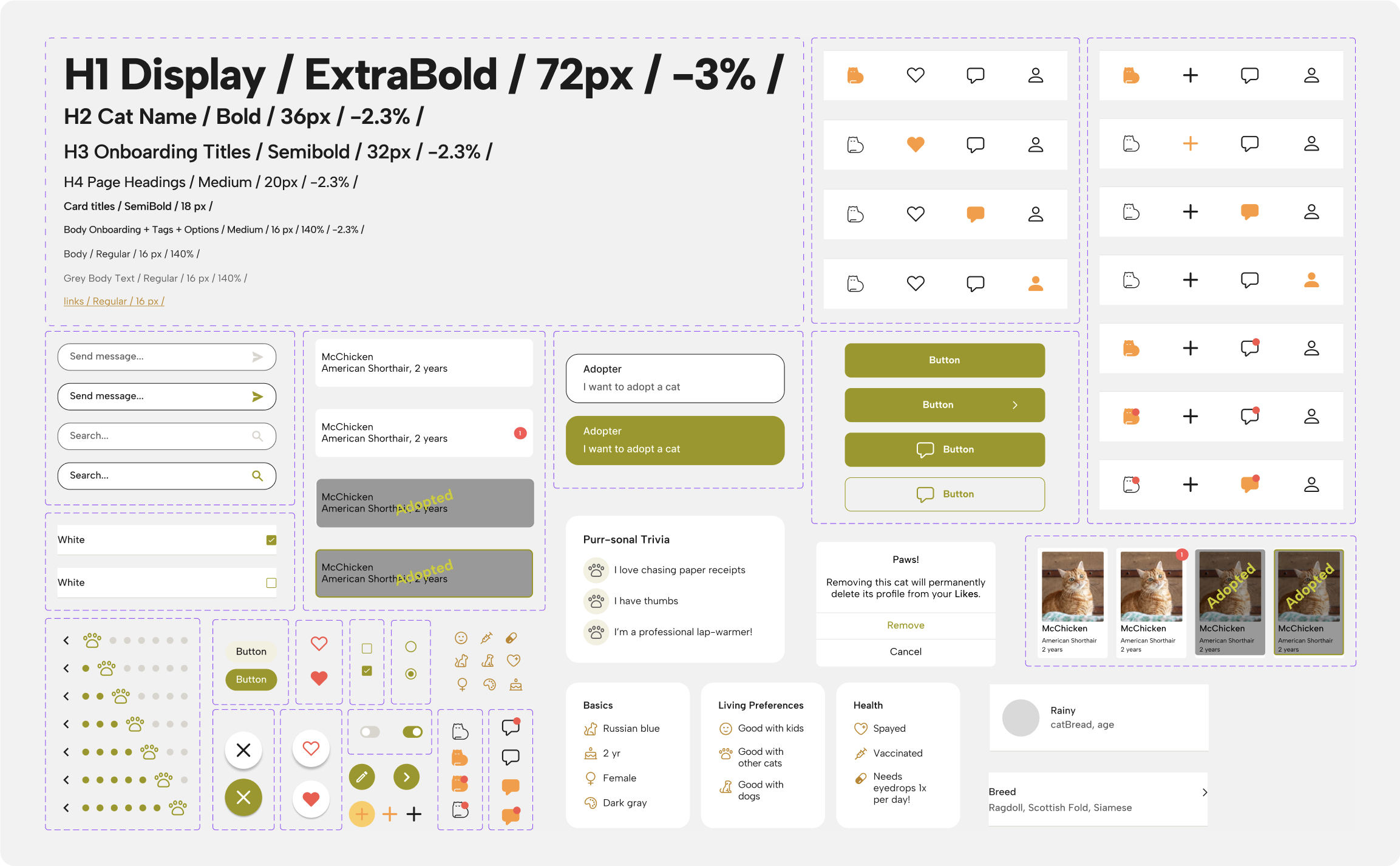 Meowmate design system